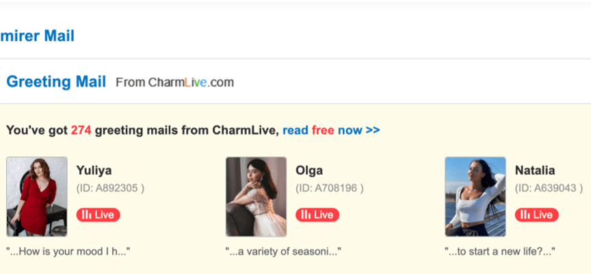 Admirer email charmdate